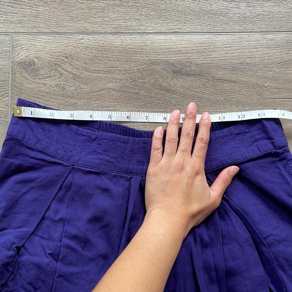 Loft Outlet Mixed Media Linen Blend Midi Skirt - Petite Medium - Picture 4 of 8